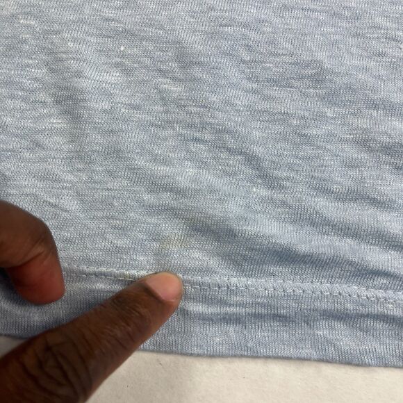 Lou & Grey Linen T-Shirt Relaxed Boxy Short Sleeve Casual Basic Tee LARGE Flaw - Picture 10 of 10